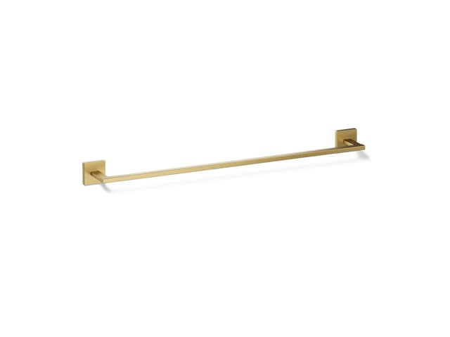 Kohler Square 24'' towel bar - Vibrant Brushed Moderne Brass