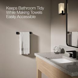 Kohler Square 12'' towel bar - Matte Black - image 4