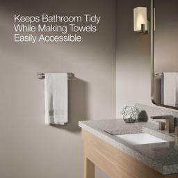 Kohler Square 12'' towel bar - Vibrant Brushed Nickel - image 4