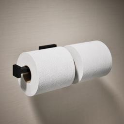 Kohler Square Double toilet paper holder - Matte Black - image 2