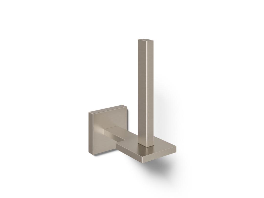 Kohler Square Vertical toilet paper holder - Vibrant Brushed Nickel by Kohler