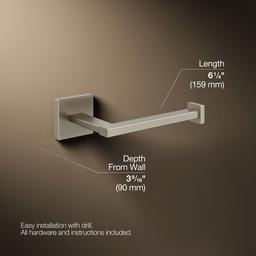 Kohler Square Toilet paper holder - Vibrant Brushed Nickel - image 3