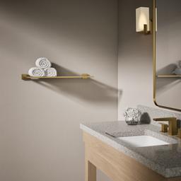 Kohler Square Hotelier - Vibrant Brushed Moderne Brass - image 4