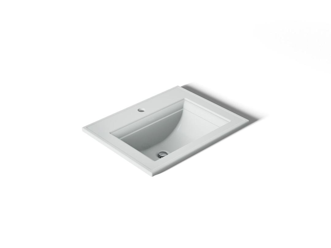 Kohler Memoirs Stately 22-3/4'' rectangular drop-in bathroom sink - Ice Grey by Kohler