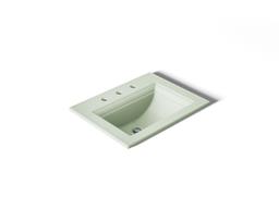 Kohler Memoirs Stately 22-3/4'' rectangular drop-in bathroom sink - Aspen Green - image 1