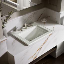 Kohler Memoirs Stately 22-3/4'' rectangular drop-in bathroom sink - Dune - image 2
