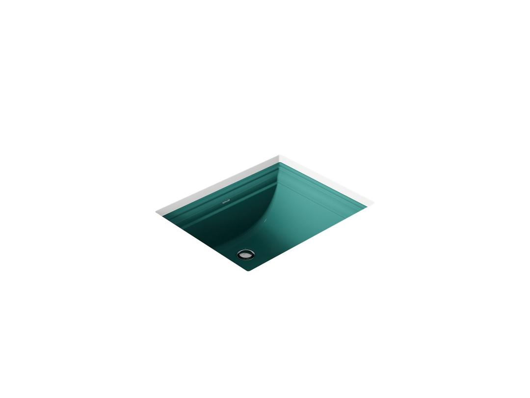 Kohler Memoirs 20'' rectangular undermount bathroom sink - Teal by Kohler