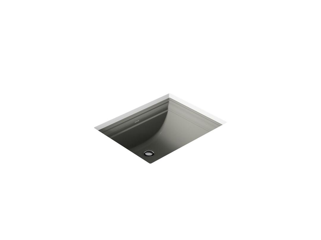 Kohler Memoirs 20'' rectangular undermount bathroom sink - Thunder Grey by Kohler