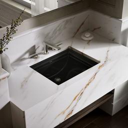 Kohler Memoirs 20'' rectangular undermount bathroom sink - Black - image 2