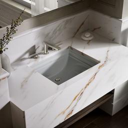 Kohler Memoirs 20'' rectangular undermount bathroom sink - Ice Grey - image 2