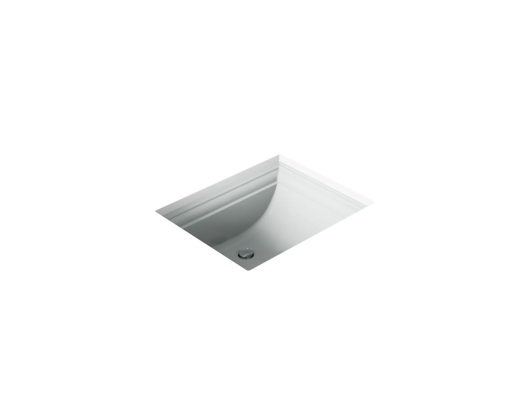 Kohler Memoirs 20'' rectangular undermount bathroom sink - Ice Grey by Kohler