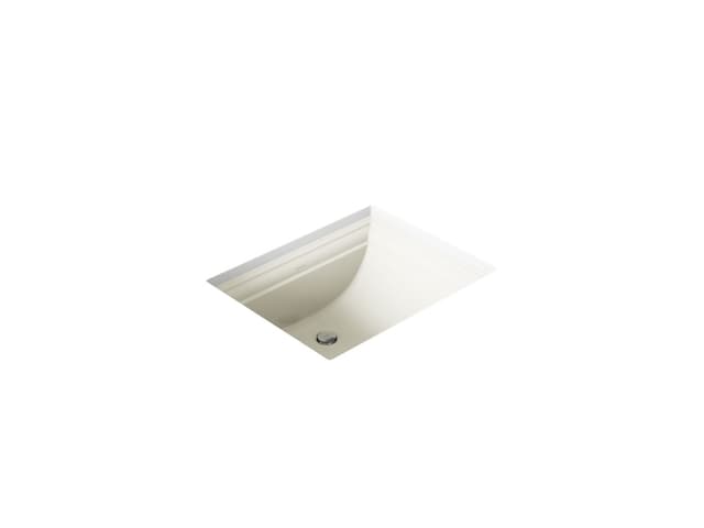 Kohler Memoirs 20'' rectangular undermount bathroom sink - Biscuit