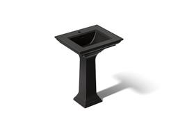 Kohler Memoirs Stately 25'' rectangular pedestal bathroom sink - Black - image 1