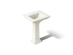 Kohler Memoirs Stately 25'' rectangular pedestal bathroom sink - Biscuit - image 1