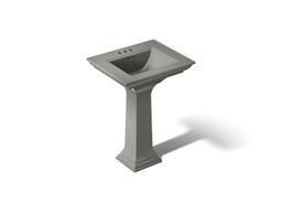 Kohler Memoirs Stately 25'' rectangular pedestal bathroom sink - Thunder Grey - image 1