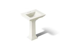 Kohler Memoirs Stately 25'' rectangular pedestal bathroom sink - Biscuit - image 1