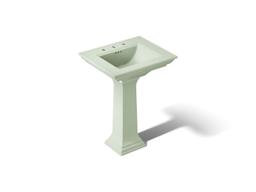Kohler Memoirs Stately 25'' rectangular pedestal bathroom sink - Aspen Green - image 1