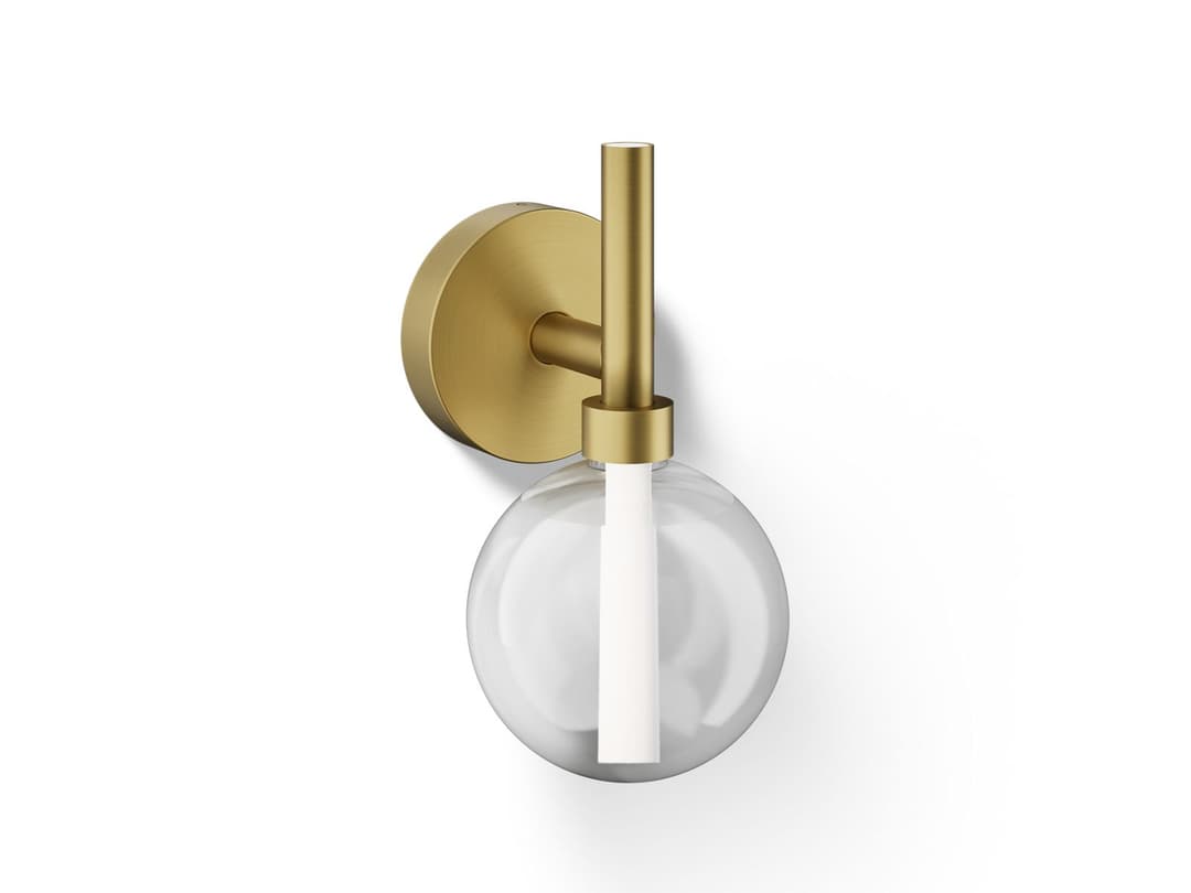 Kohler ComponentsE One-light LED lacemaker sconce - Brushed Moderne Brass by Kohler