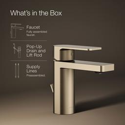 Kohler Parallel Single-handle bathroom sink faucet, 1.2 gpm - Vibrant Brushed Bronze - image 2