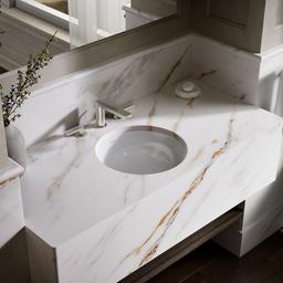 Kohler Camber 16-1/4'' round undermount bathroom sink, no overflow - White - image 2