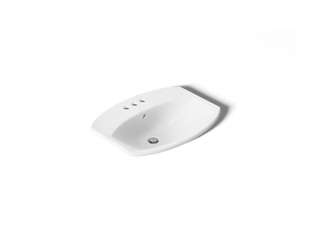 Kohler Cimarron 22-3/4'' rectangle drop-in bathroom sink - White