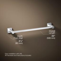 Kohler | Parallel | Towel Bar - Polished Chrome - image 3
