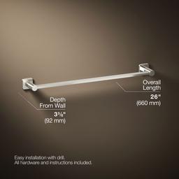 Kohler | Parallel | Towel Bar - Vibrant Polished Nickel - image 3