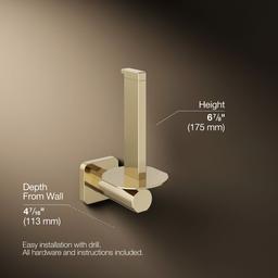 Kohler | Parallel | Toilet Paper Holder - Vibrant French Gold - image 3