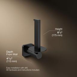 Kohler | Parallel | Toilet Paper Holder - Matte Black - image 3