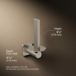 Kohler | Parallel | Toilet Paper Holder - Vibrant Brushed Nickel - image 3