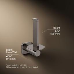 Kohler | Parallel | Toilet Paper Holder - Vibrant Titanium - image 3