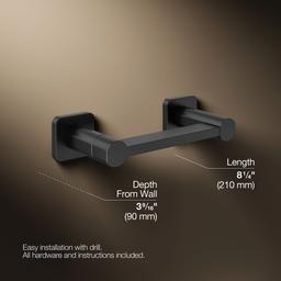 Kohler | Parallel | Toilet Paper Holder - Matte Black - image 3