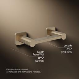 Kohler | Parallel | Toilet Paper Holder - Vibrant Brushed Bronze - image 3