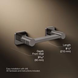 Kohler | Parallel | Toilet Paper Holder - Vibrant Titanium - image 3