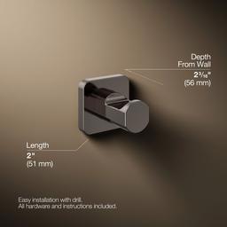 Kohler | Parallel | Robe Hook - Vibrant Titanium - image 3