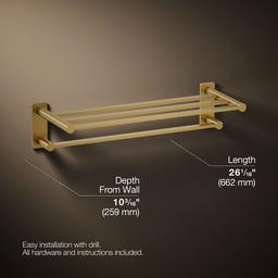 Kohler | Parallel | Shelve - Vibrant Brushed Moderne Brass - image 3