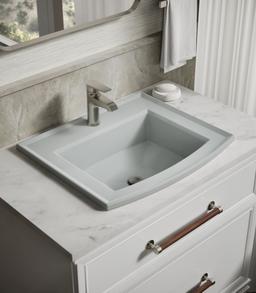 Archer 22-3/4'' rectangular drop-in bathroom sink - image 2