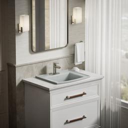 Archer 22-3/4'' rectangular drop-in bathroom sink - image 4