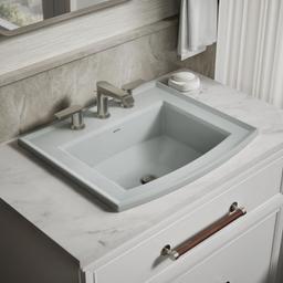 Archer 22-3/4'' rectangular drop-in bathroom sink - image 2
