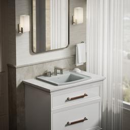 Archer 22-3/4'' rectangular drop-in bathroom sink - image 4