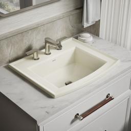 Archer 22-3/4'' rectangular drop-in bathroom sink - image 2