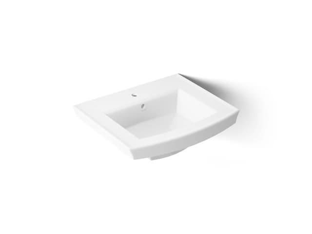 Kohler | Archer | Vessel Only Pedestal Bathroom Sink - White