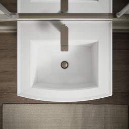 Archer 24'' rectangular pedestal bathroom sink - image 9