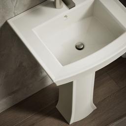 Archer 24'' rectangular pedestal bathroom sink - image 6