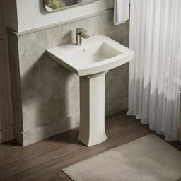 Archer 24'' rectangular pedestal bathroom sink - image 2