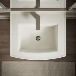 Archer 24'' rectangular pedestal bathroom sink - image 9