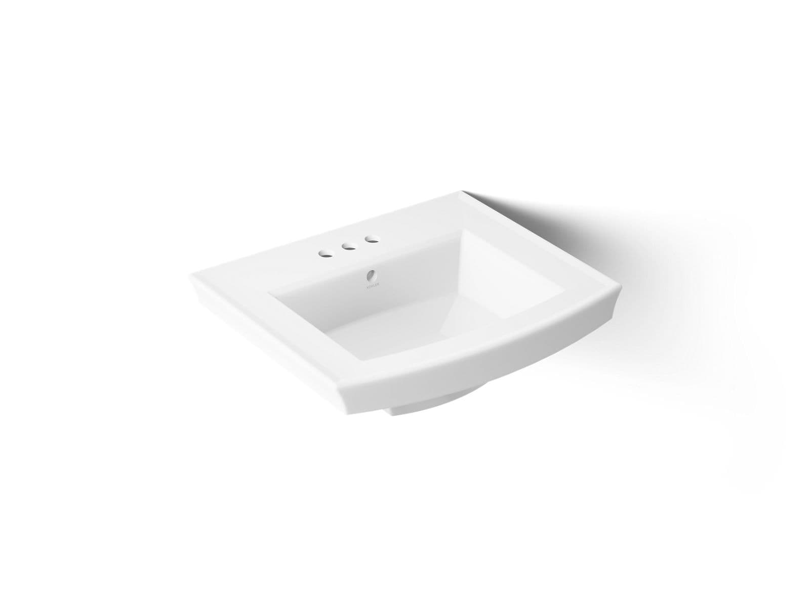 Kohler | Archer | Vessel Only Pedestal Bathroom Sink - White by Kohler
