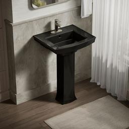 Archer 24'' rectangular pedestal bathroom sink - image 2