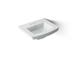 Archer 24'' rectangular pedestal bathroom sink - image 1