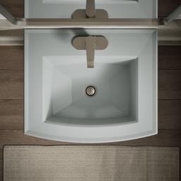 Archer 24'' rectangular pedestal bathroom sink - image 9